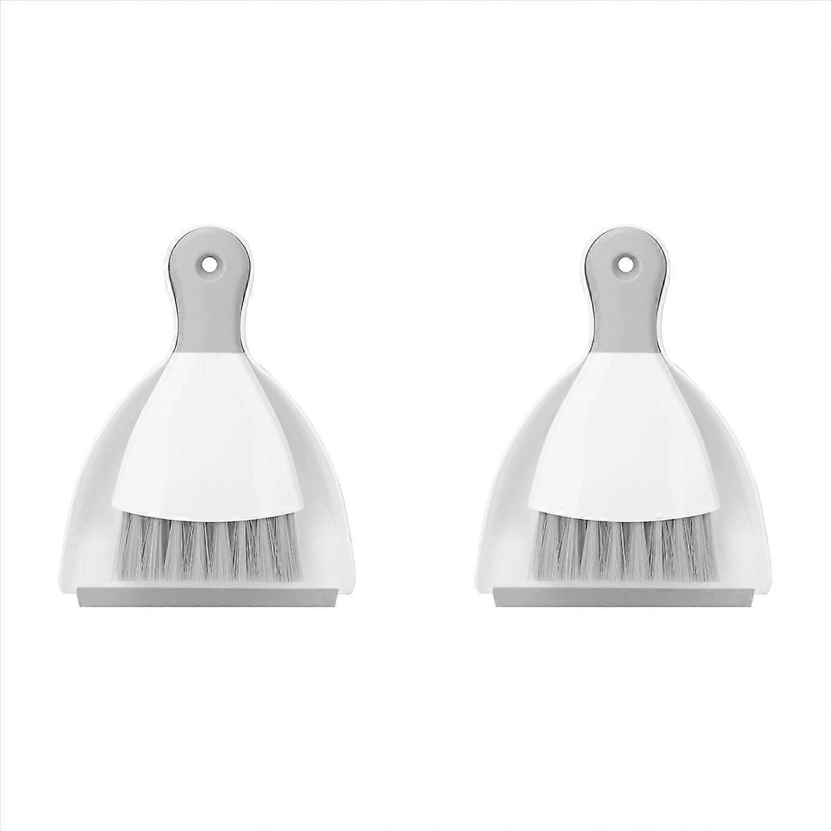 Mini Handheld Dust Pan with Cleaning Brush Combo for Home, Desktop