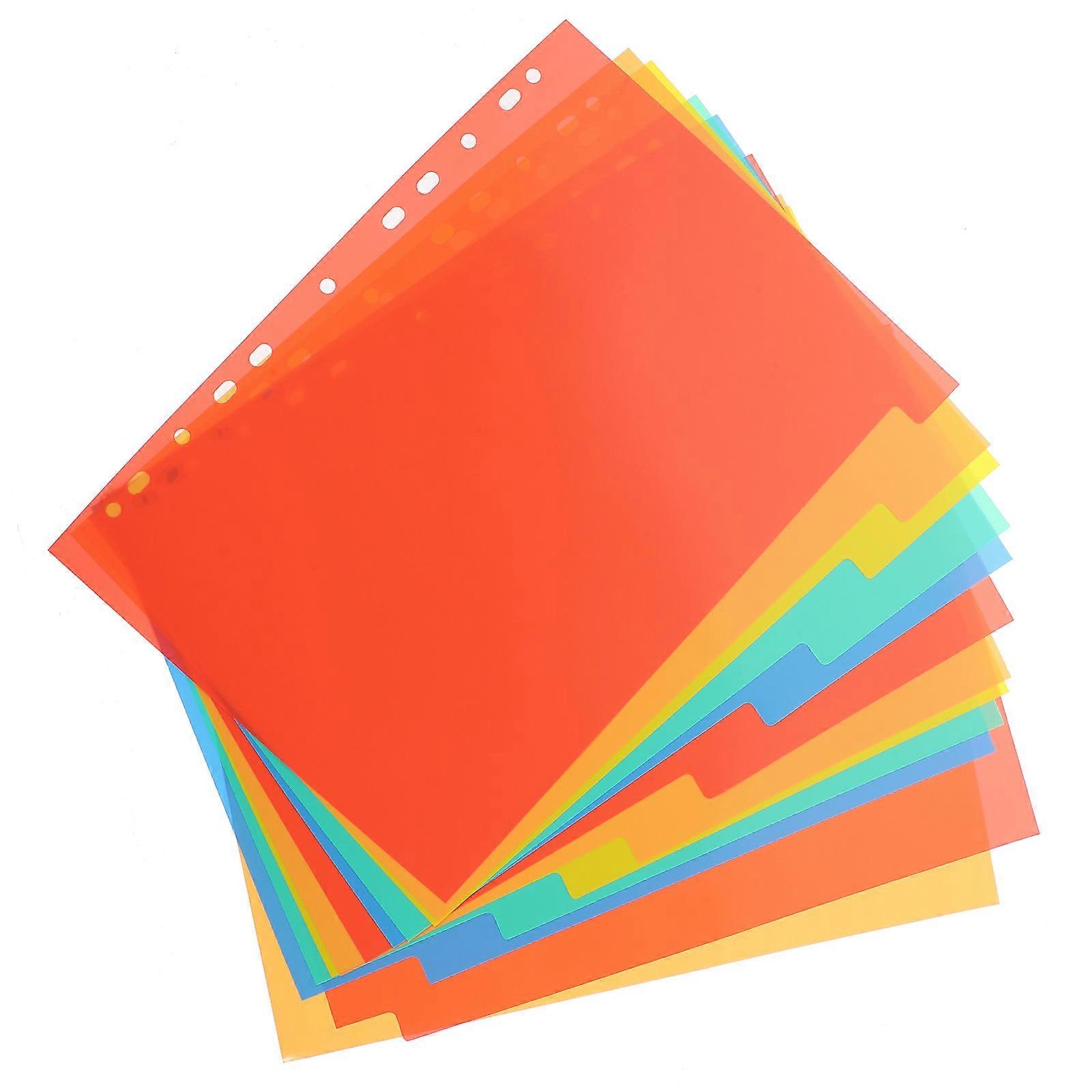 Binder Dividers A4 for Notebook with Tabs 3Sets for 1-Hole Ring Binders