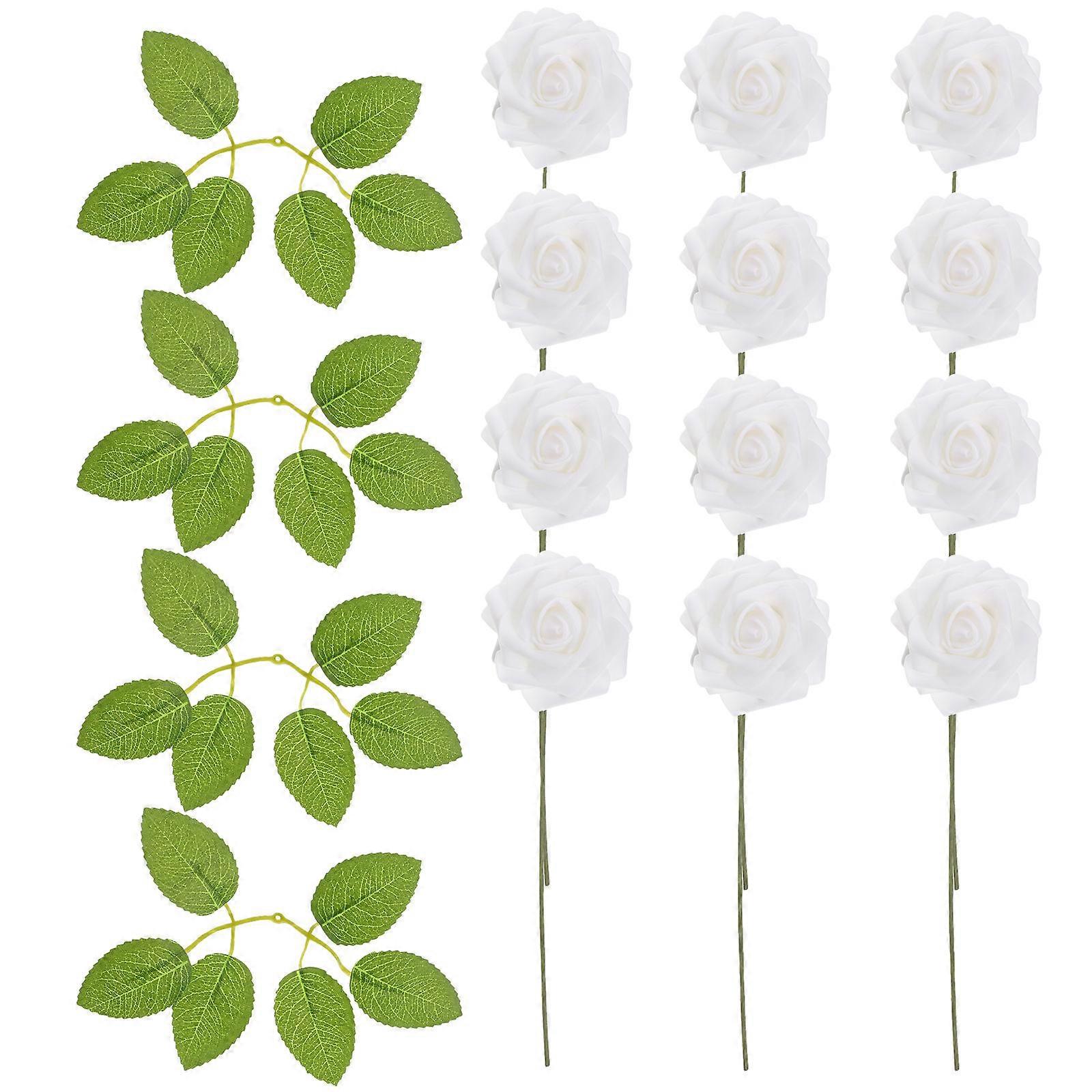 Foam Rose Flower Artificial Rose Flower for Storage Use 1 Box