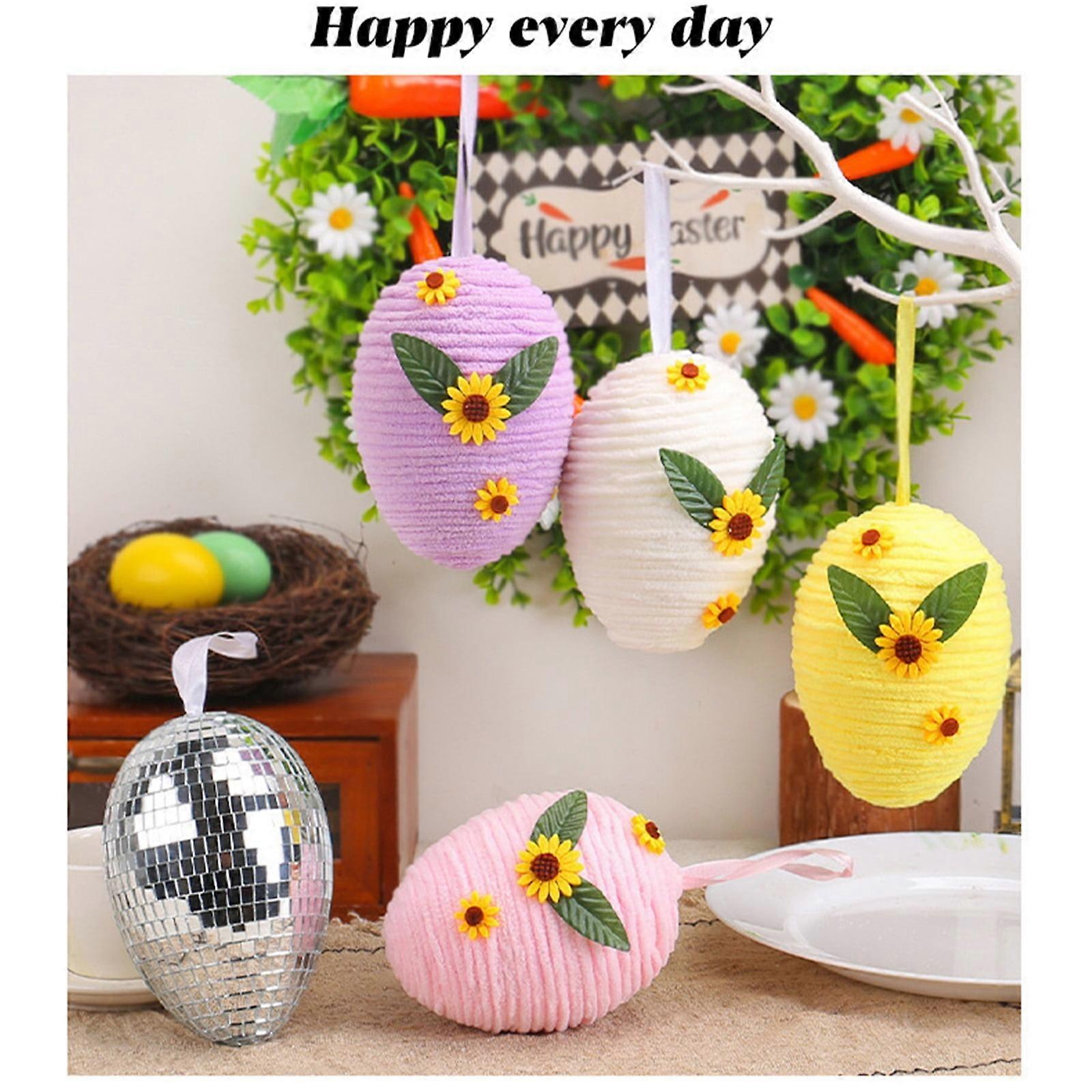 Easter Egg Decoration Creative DIY Weaving Egg Decoration Party Easter Egg Props