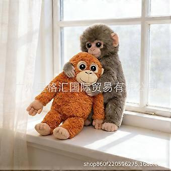 Cute Punch Monkey Plush Toy  Soft Fluffy Stuffed Animal with Big Eyes, Adorable Huggable Companion for Kids & Adults, Perfect Gift for Birthdays & Nur