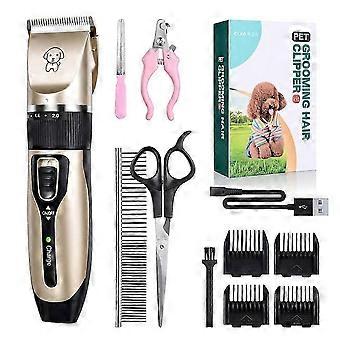 Cão Clipper Cão Cortadores de Cabelo Grooming (Pet/Cat/Dog/Rabbit) Corte de cabelo Aparador Barbeador Set Animais de estimação sem fio Recarregável Profissional