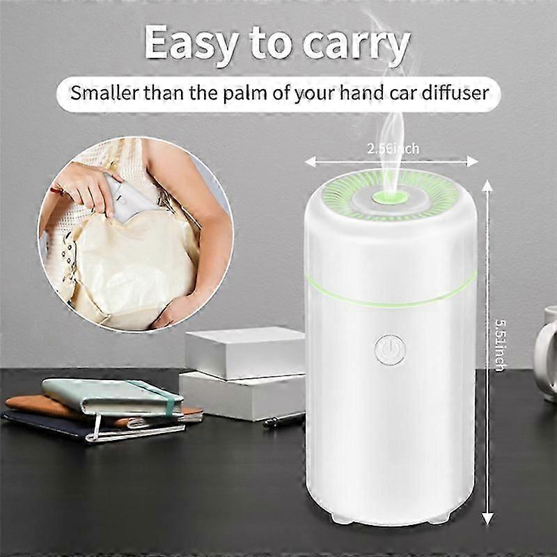 Car Diffusers for Essential Oils,USB Scent Diffuser, Aromatherapy Oil Diffusers, 7 Color for Car,Hom