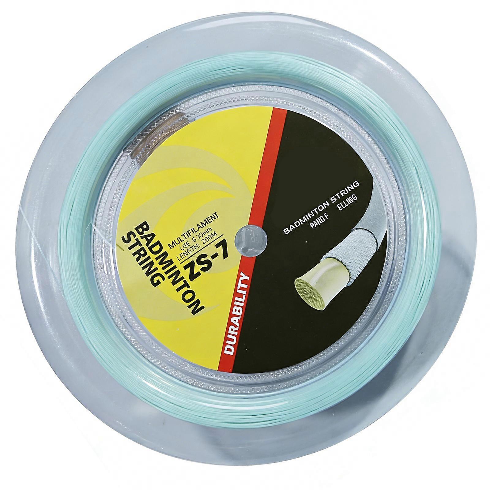 High Strength Nylon Badminton String 200m Long High Elastic Racquet Wire For Enhanced Durability And Performances  mint green
