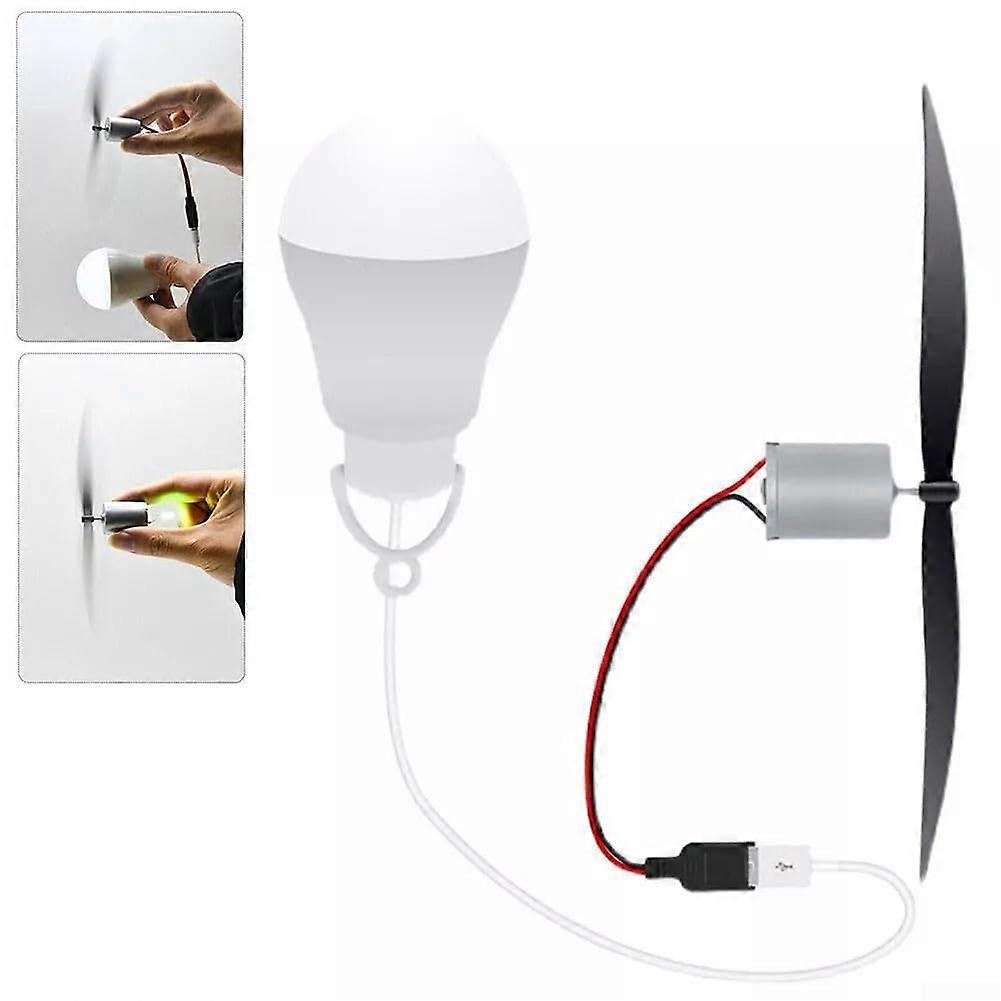 Wind Turbine Generator Kit with LED Light, HandsOn STEM Wind Power Learning and Science Experiment
