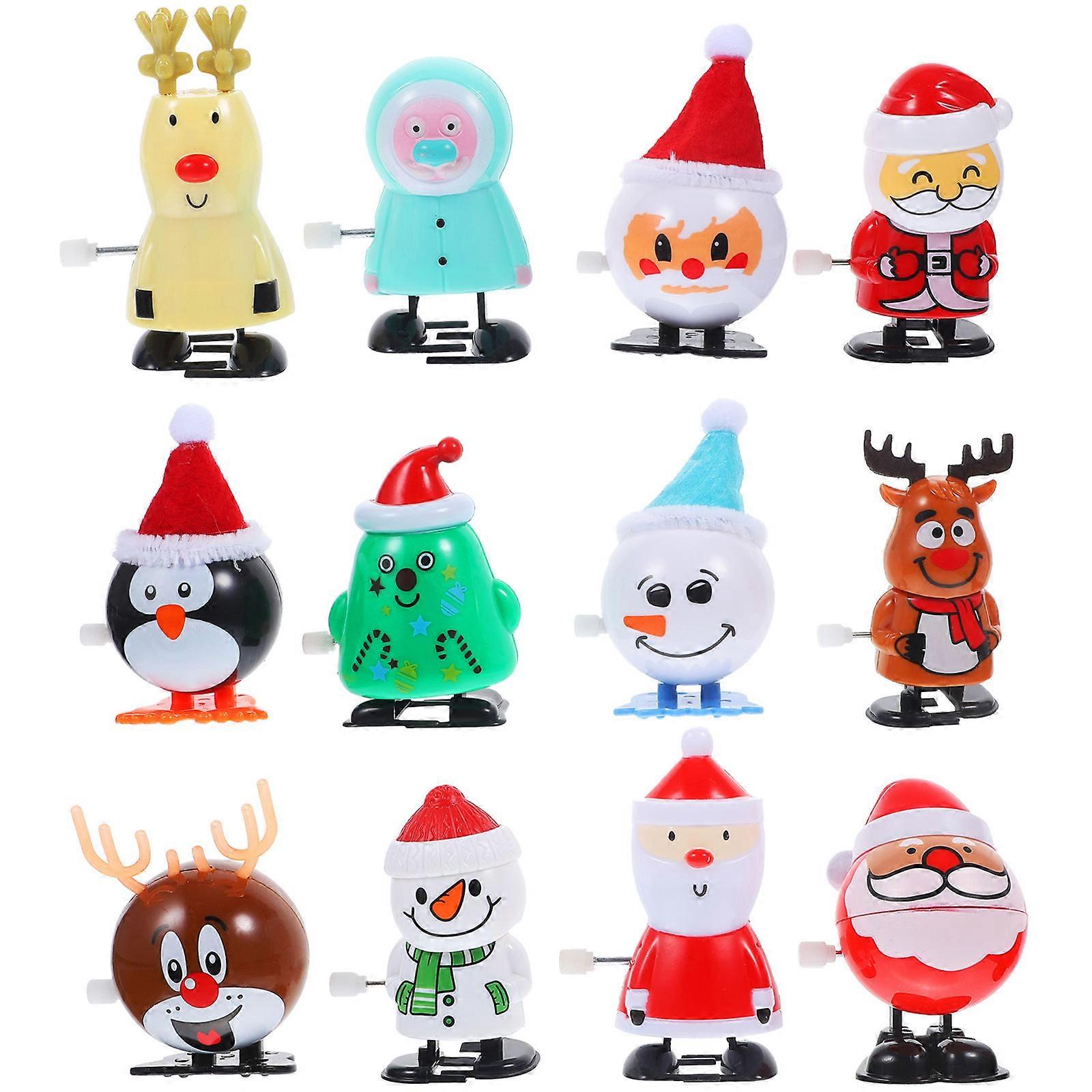 Educational Toy Cartoon Walking Toy with Clockwork Design 2Pcs Pack