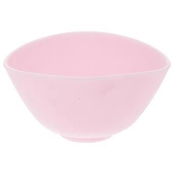 8X5CM Home Use Odorless Anti-drop Silicone Bowl Facial Mask Mixing Bowl Prep Measuring Bowl (S, Pink)