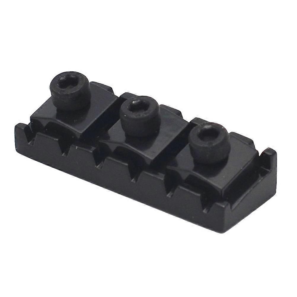 Electric Guitar Tremolo System Bridge Locking Nut String Lock Double Lock System (Black)