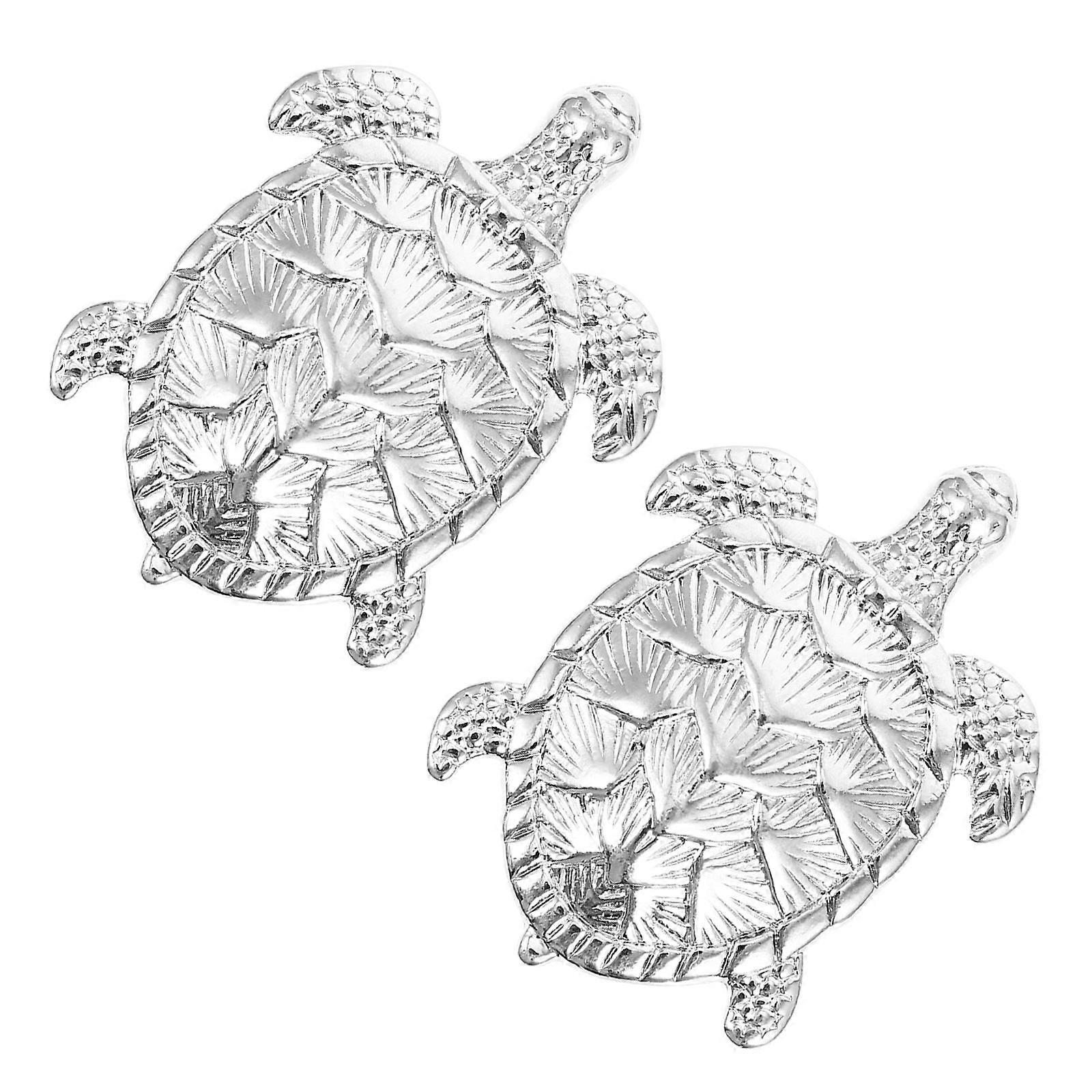 2pcs Turtle Shaped Alloy Cupboard Cabinet Drawer Door Knobs Pull Handles