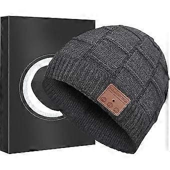 Bluetooth Beanie Hat,Upgraded Hat Headphones Headset Winter Music Hat Knit Running Cap with Speakers & Mic Unique Christmas Tech Gifts compatible Wome