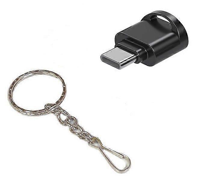Micro SD/TF Card Reader with Keychain, USB C to Micro SD SDHC SDXC OTG Memory