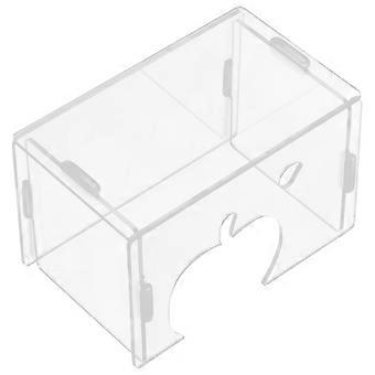 Hamster Shelter House Clear Acrylic Small Animal Hideout for 5Pcs