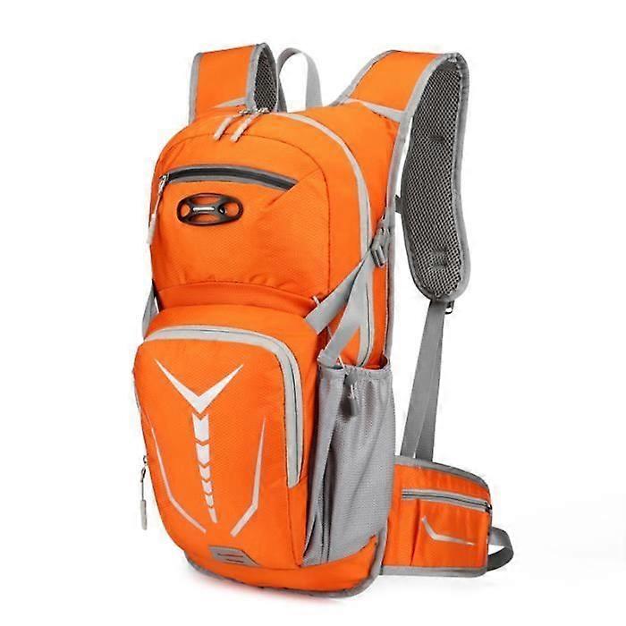 18L Multi-Function Backpack - MOLLE - Orange - Waterproof - Reflective Stripes - Adjustable