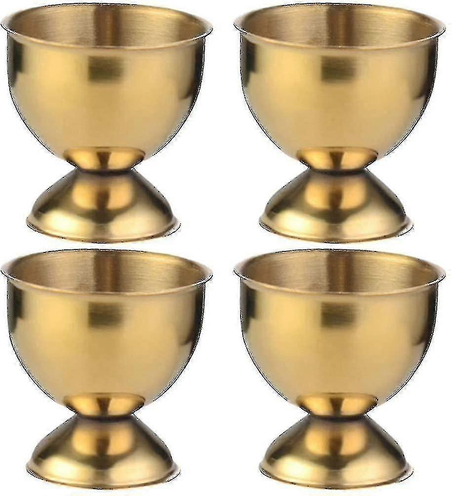 Eierhalter Eierbecher, 4 Stück, Gold