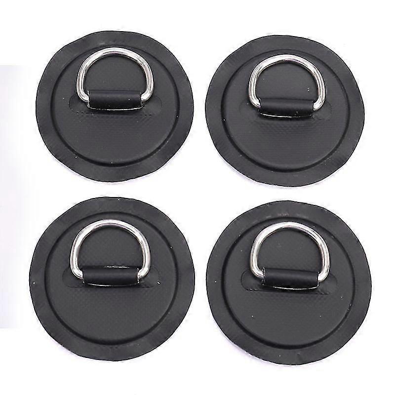 4pcs Surfboard Dinghy Boat Pvc Patch D Ring Deck Rigging Sup Round Ring Pad