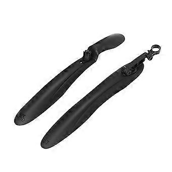 Kaesi 1 Set 26 27.5 inch Extra Length Width Deep Groove Bicycle Mudguard Good Toughness Handy Mount Front Rear Wheel Fenders for Mountain Bike