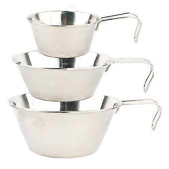 Bols en acier inoxydable, accessoires d'extérieur pour barbecue, lot de 6, couleur argent
