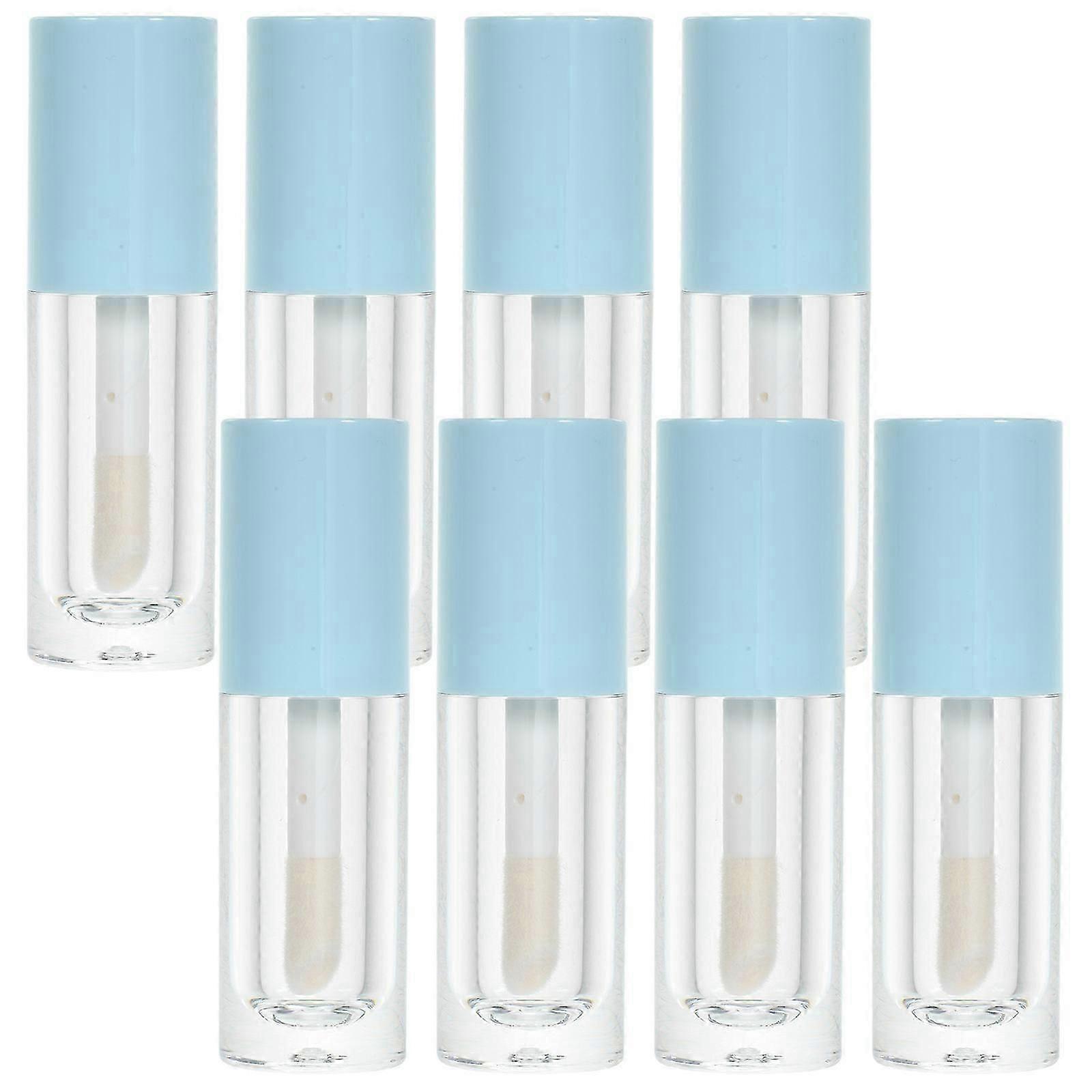 Blue Plastic Refillable Lip Gloss Tubes 14Pcs Empty Containers