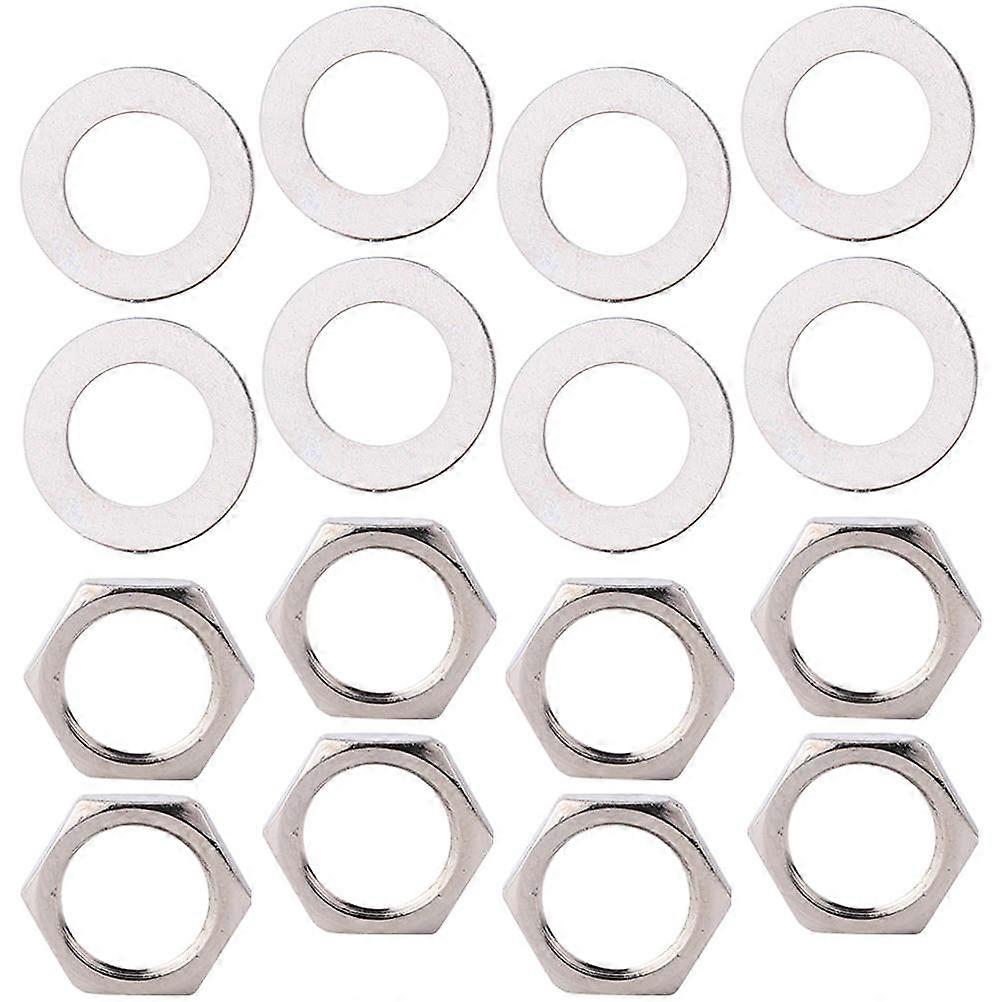Potentiometer Washer and Nuts for Guitar Jack Socket with 4Sets Pack