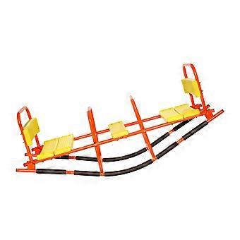 Gangorra para crianças, capacidade de carga de 90 kg, oscilante de metal com alças, gangorra infantil para crianças de 3+, 2 assentos