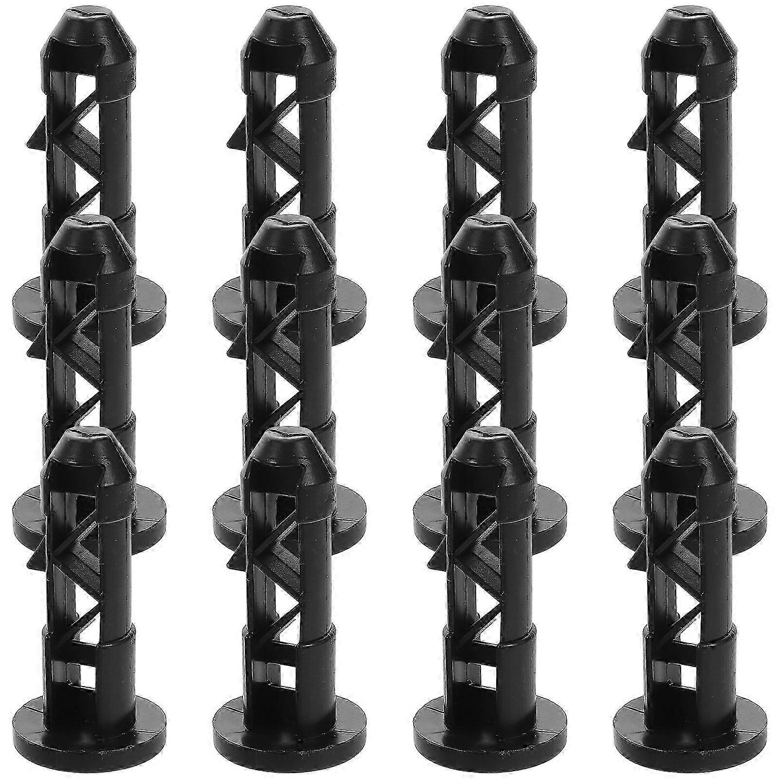 Garbage Can Locking Latch Plastic Lock Prevents Lid Detachment 12Pcs Set