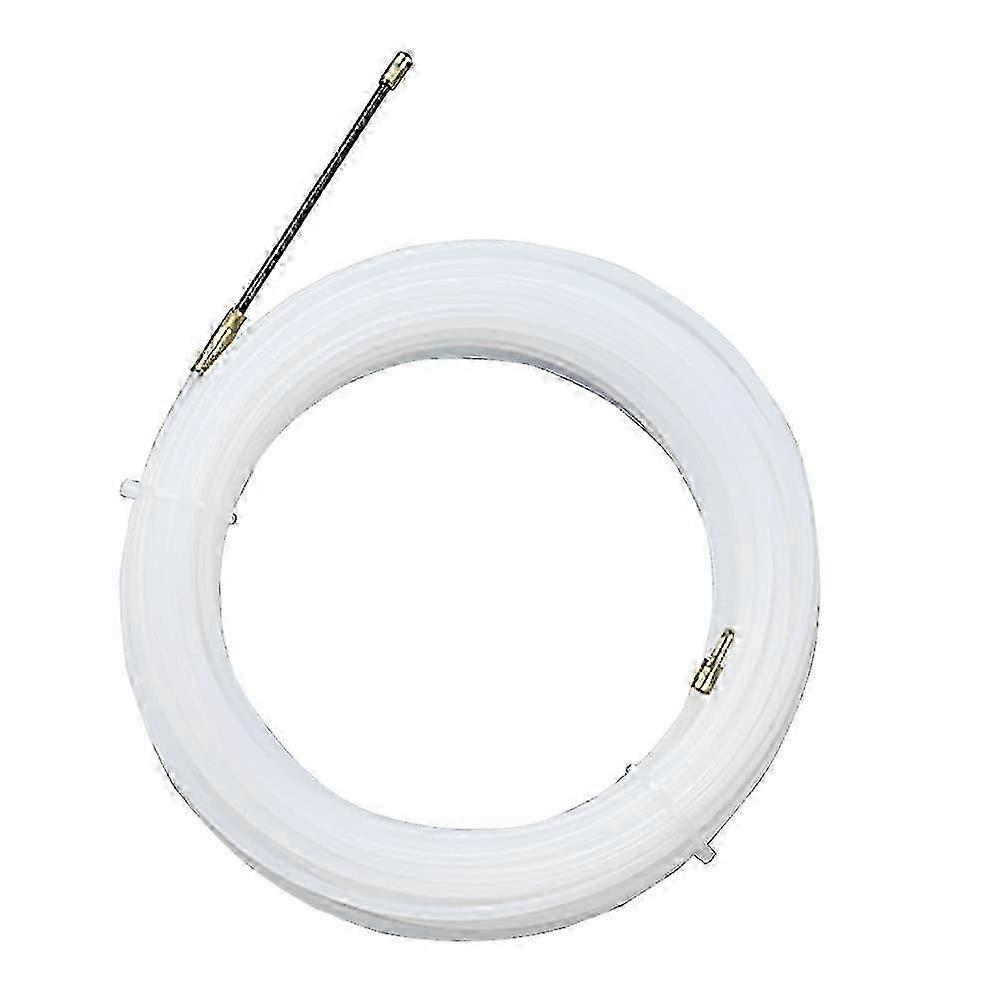 Electric Wire Puller Nylon Needle with Flexible Guiding Head, Pulling Eyelet Helps Pull Cables, Empty Conduits 4 mm, 30m Transparent