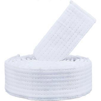 White Taekwondo Belt Hapkido Martial Arts Belt Judo Karate TKD Aikido Uniform Ranking Belt Cotton Long Soft Universal Fit Belts Jiu Jitsu