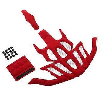 Fodera per bicicletta rossa traspirante in spugna, 1 set, assorbente del sudore