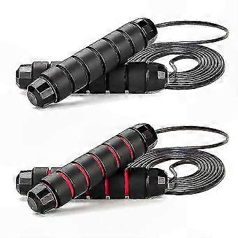 Home Gym Fitness Workout Speed Jump Rope with Adjustable Length, Comfortable Handles, and Smooth Rotation