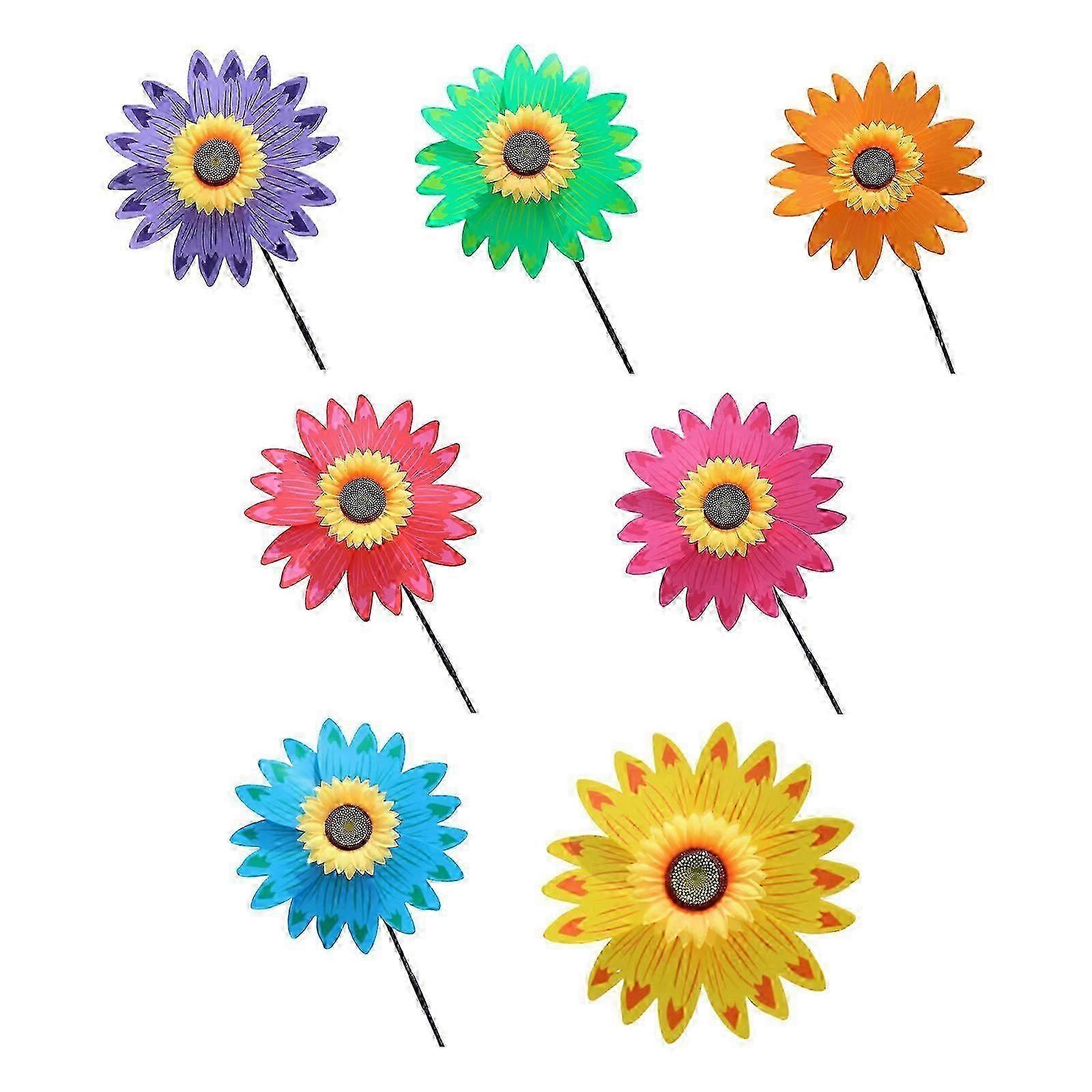 Garden Sunflower Wind Spinner