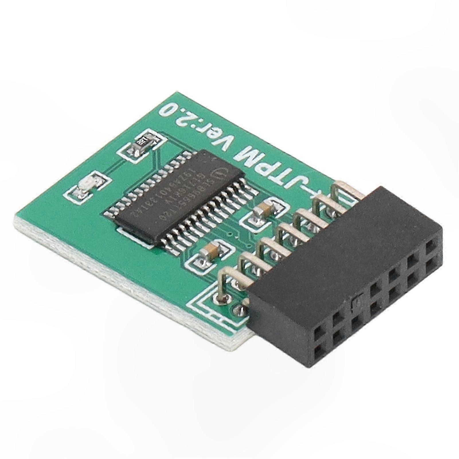 TPM 2.0 Module with Strong Encryption 14-Pin LPC Interface Board for Windows 11 Green-Compatible Security Solution