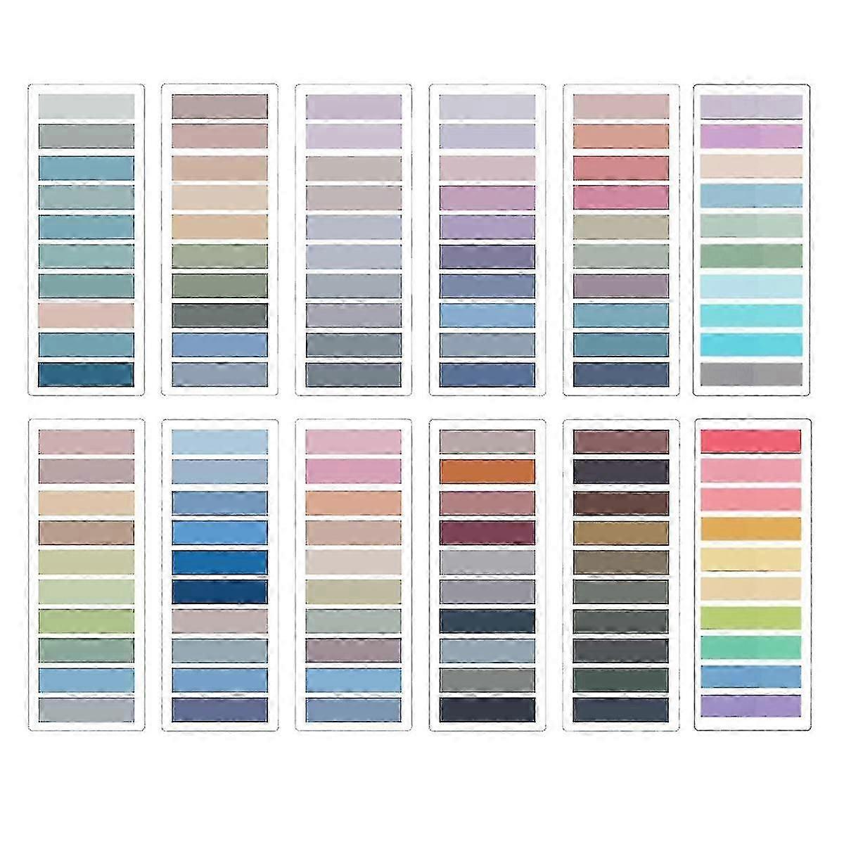2400pcs Writable Morandi Flag Tabs