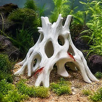 3D Printed Aquarium Cave Hideout - Hollow Tree Root Fish Tank Decoration