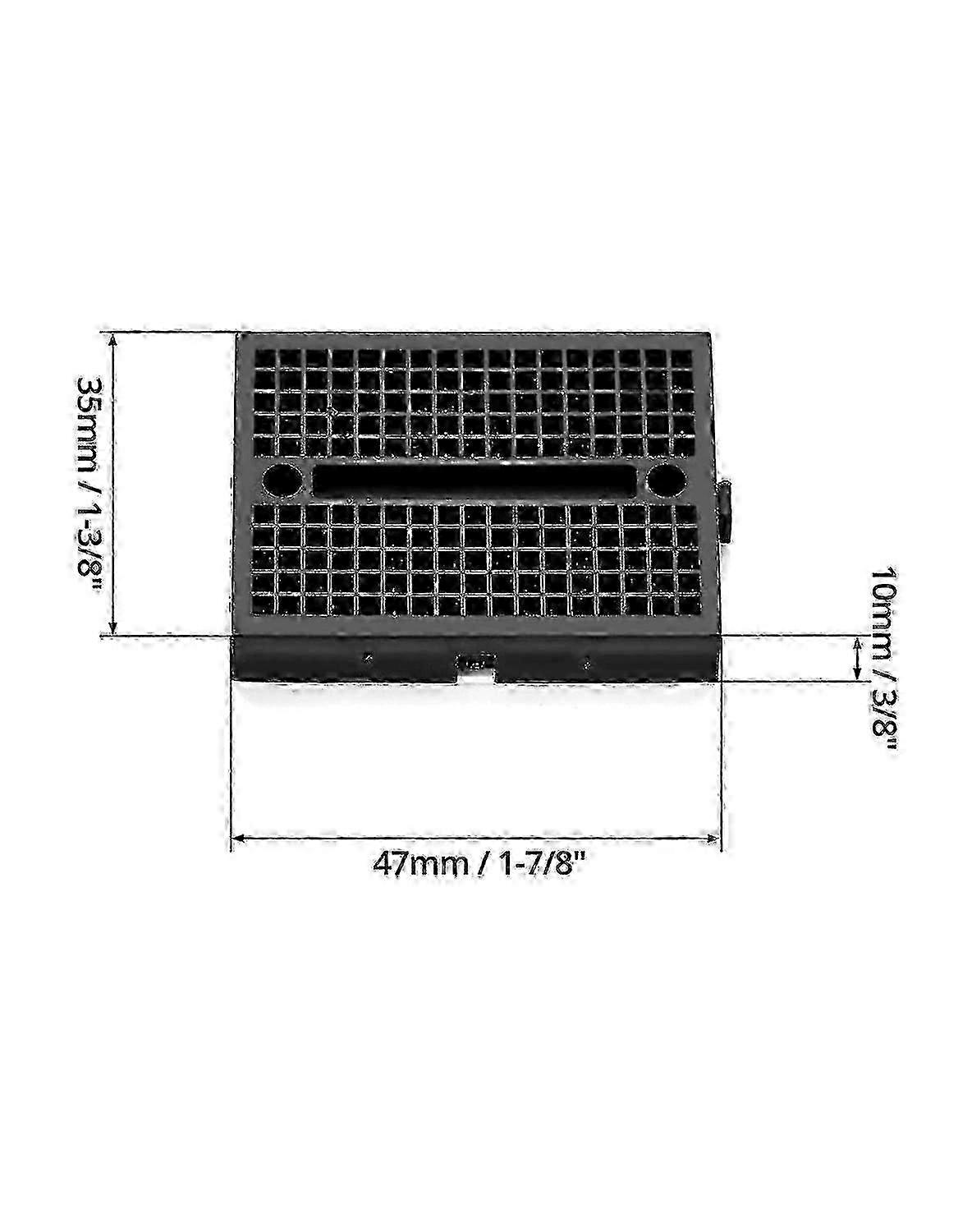 12 Pack 170 Point Tiny Breadboard Kit, Adhesive Backing compatible with PCB Prototyping