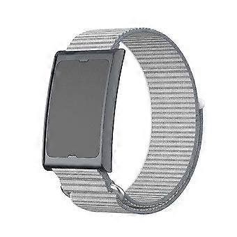 Two-section Nylon Watch Strap with Metal Ring and Hook & Loop Fastener, Replacement Watch Band for Amazfit Helio