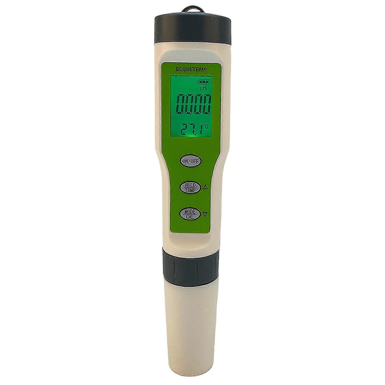 3-in-1 pH EC Temp Meter Portable
