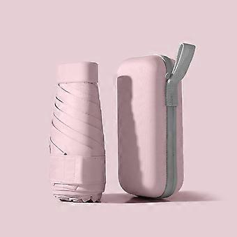 One super light portable small folding umbrella, with box, manual opening, 5-fold portable sunshade, fashionable minimalist