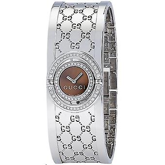 A. gucci the twirl watch 34 diam Watch for Women Analog Quartz with Stainless Steel Bracelet YA112504
