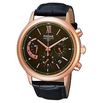 Pulse Bruges Quartz Analog Man Watch with PU6002X1 Cowskin Bracelet