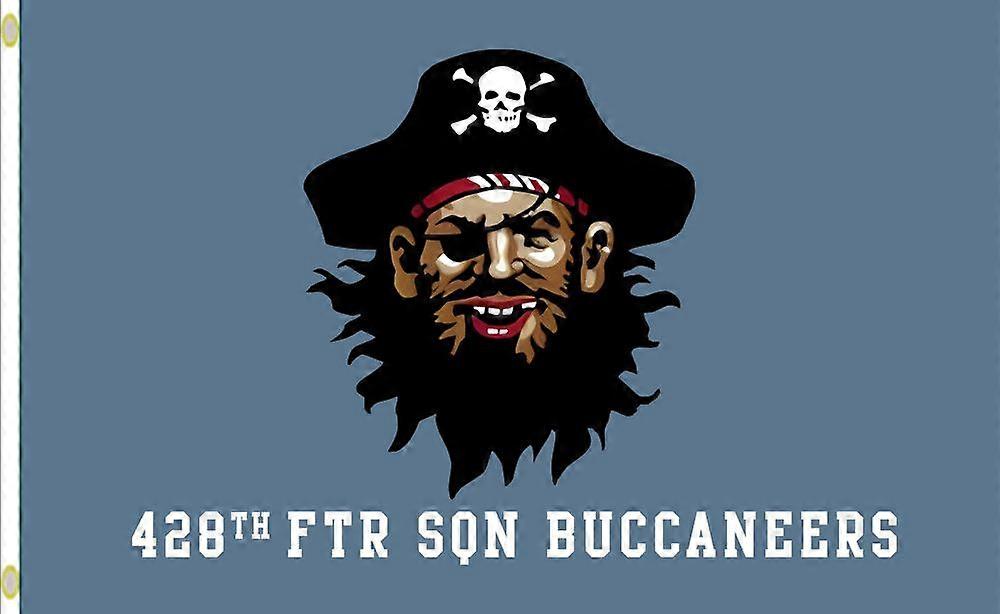 USAF 428th Fighter Squadron BuccaneersSingle-sided Flag Banner