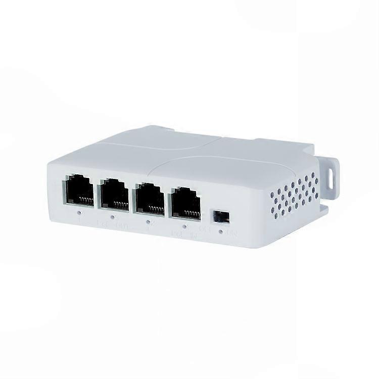 White ABS PoE Extender 10/100M