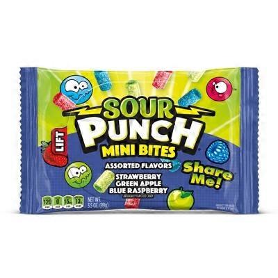 Sour Punch Mini Bites Assorted Flavors, 3.5 oz