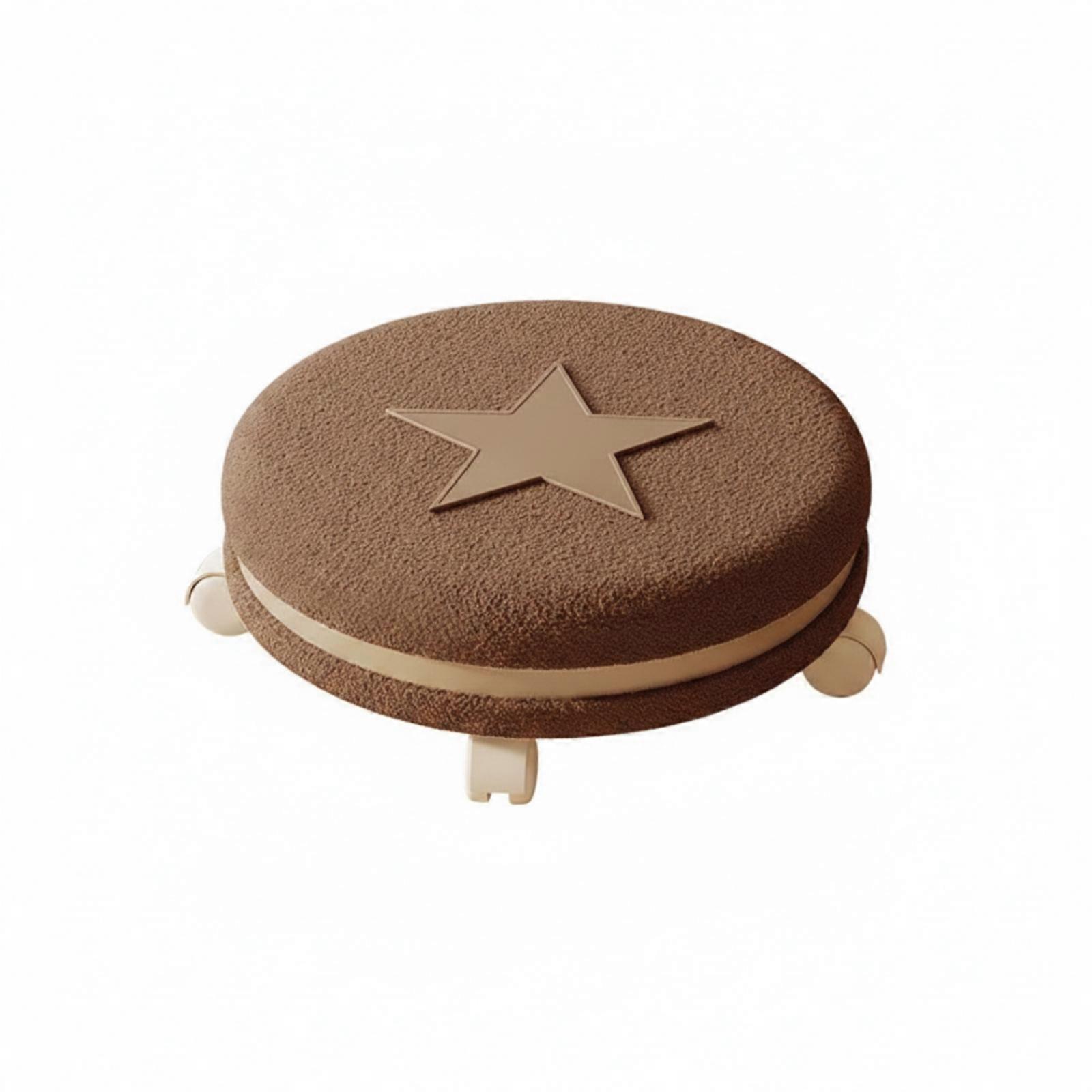 Low Rolling Stool with Wheels Soft Roller Stool with WheelsPadded Caster