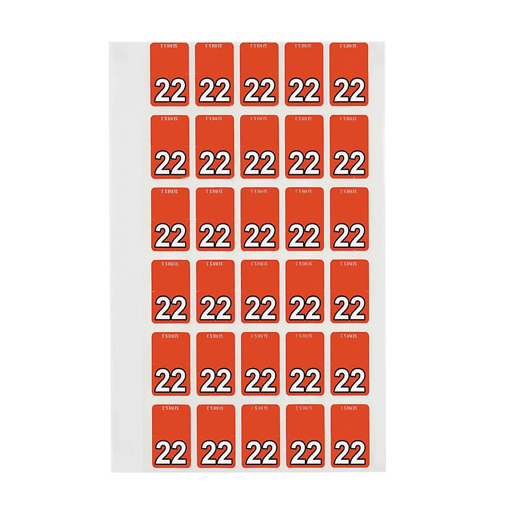 Avery 22 Top Tab Colour Coding Label Dark Orange Pack Of 150 High Quality