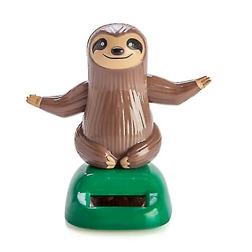 SLOTH Adorable Solar Powered Dancer Perfect for Office Desk or Dash Decoration