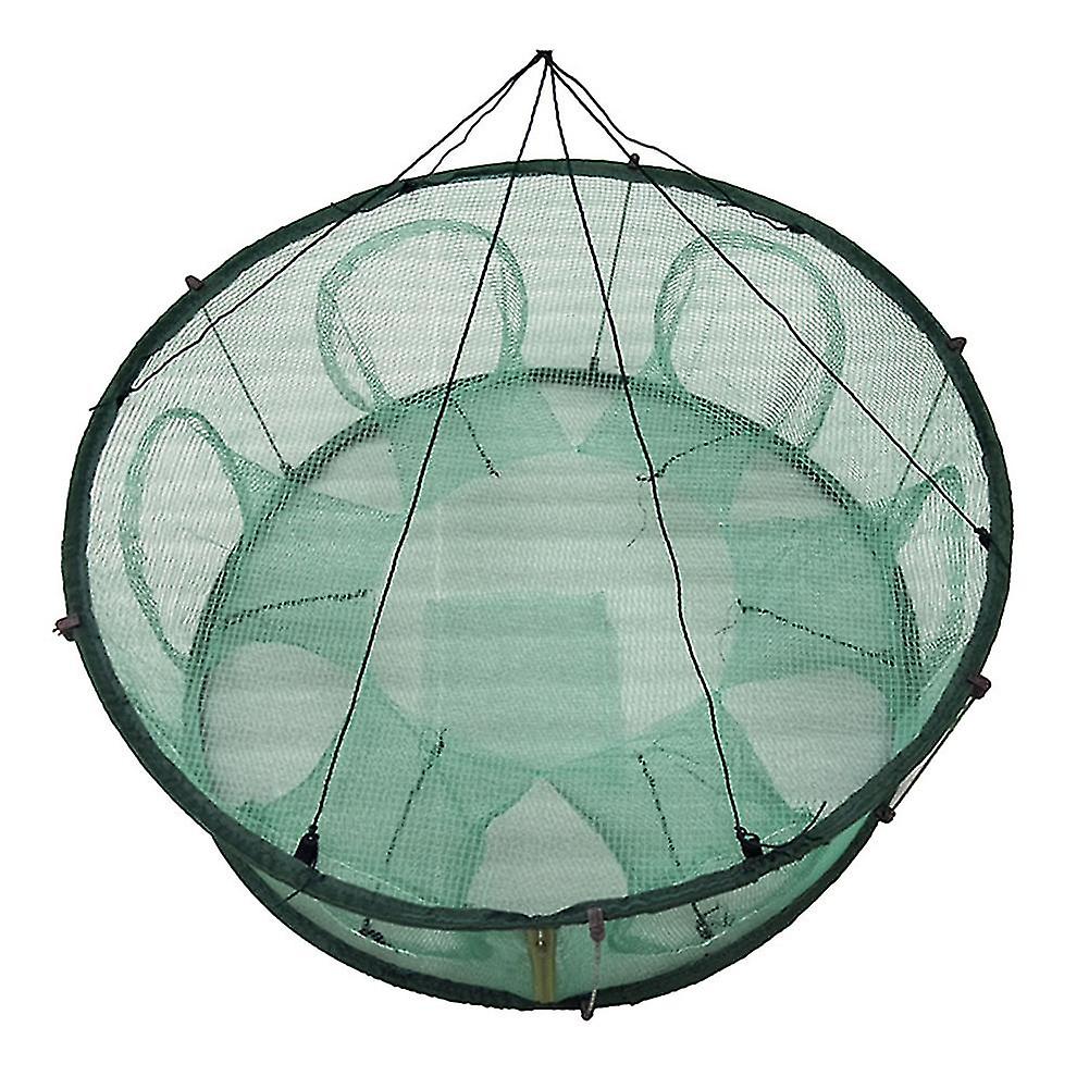 Automatic Fishing Net Trap Cage Round Shape Durable Open For Crab Crayfish Lobster High Quality