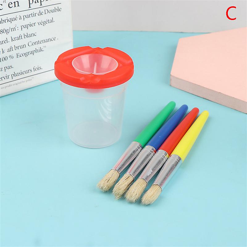Brush Washing Bucket Multi-use Paint Brush Basin With Art Palette Brush Holder