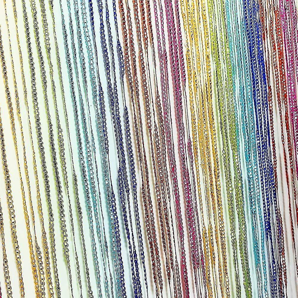 Door String Curtains,39x79 Inch Wall Panel Fringe Window Room Divider Blind