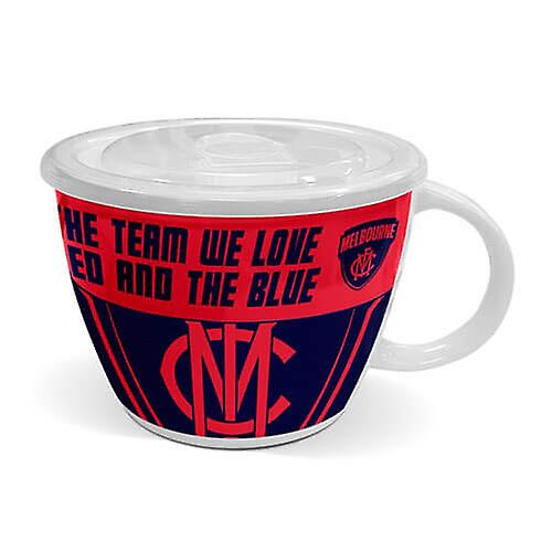 MELBOURNE DEMON Official AFL Merchandise Ceramic Mug with Lid Capacity 850mL