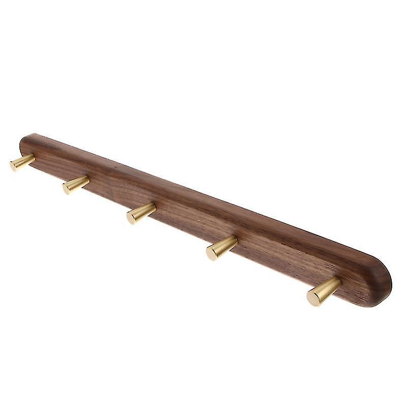 50X4.9cm Assorted Color Utility Hooks 1pc Practical Walnut Coat Hook Exquisite Solid Wood Hook Bath